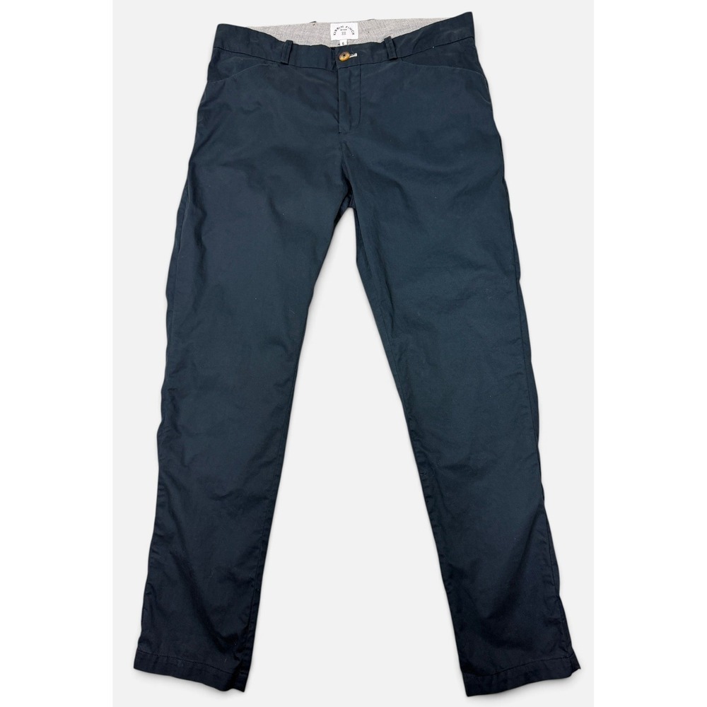 Kirrin Finch Chino Trousers 6 Navy The Windsor Chino Slim Straight Cotton Pants